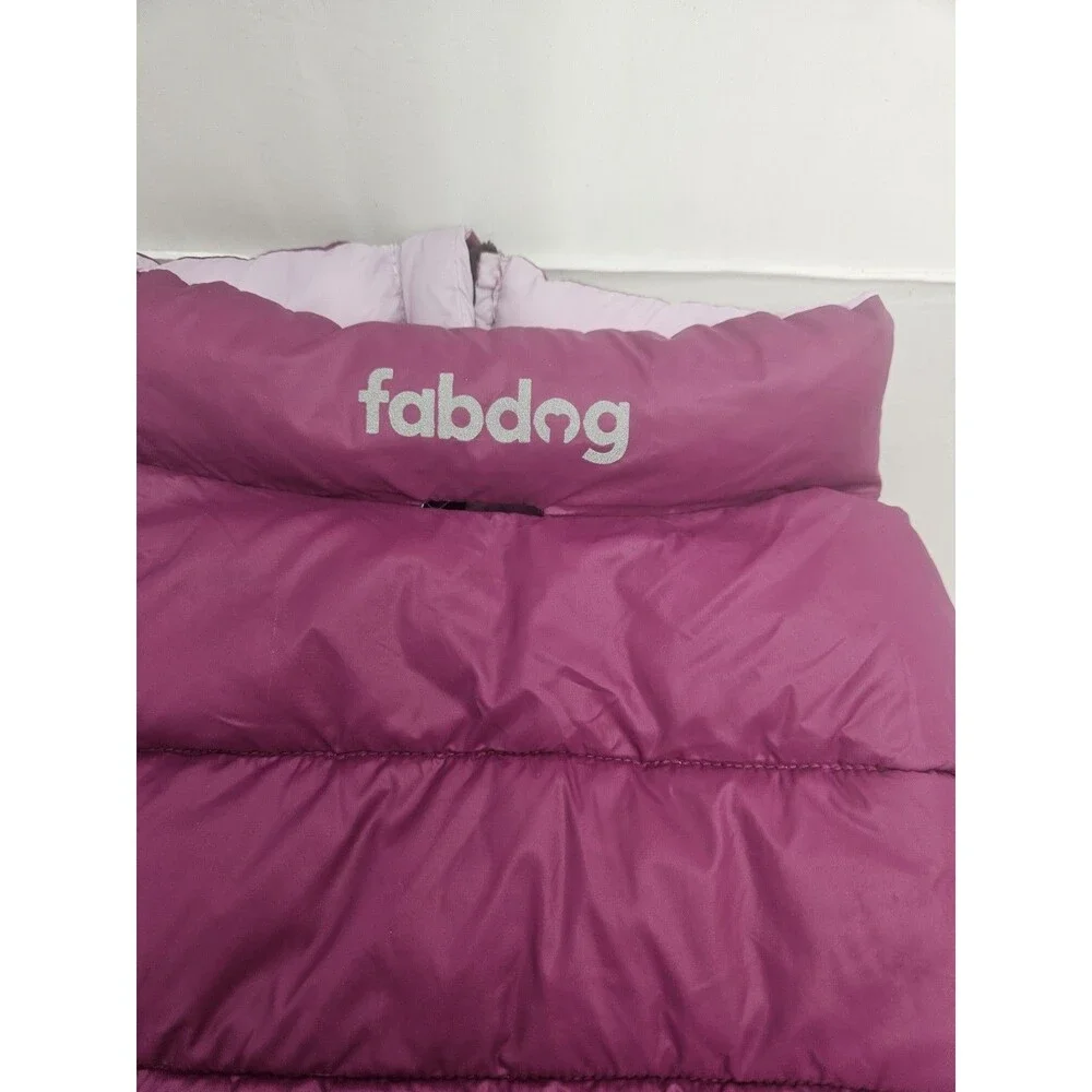 Fab Dog Reversible Puffer Jacket Purple Size M/L